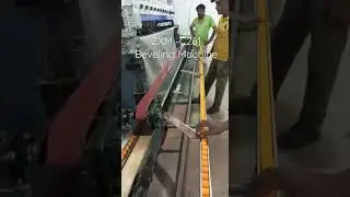 Glass beveling machine #glass #mirror#furniture #architecture #mosaic #machine