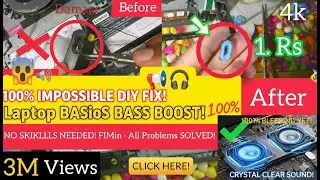 How to FIX Laptop Speaker Crackling Sound, Repair Damage sound, No Audio Fix #speaker #sound #repair
