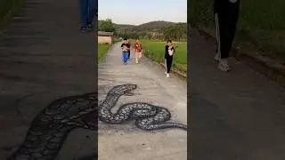 King Cobra 3d art 🐍 #shorts #3dart #funny #comedy