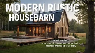 Housebarn with Modern Rustic Design | A medium-sized Housebarn
