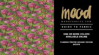 Mood Fabrics Flamingo Printed Viscose Batiste