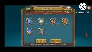 Spending artifact coins, Opening Antique Chest and Upgrading artifacts #lordsmobile
