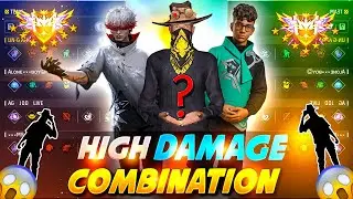 NEW HIGH DAMAGE COMBO 💀 | br rank best character combination | best character skill for br rank