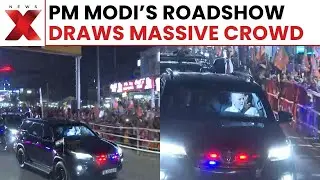 PM Modi Guwahati Visit: Huge Public Turnout for PM Modi&rsquo;s Guwahati Roadshow in Assam | NewsX