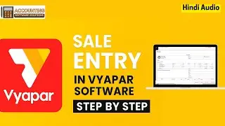 Sale Entry in Vyapar Billing Software Step by Step in Hindi