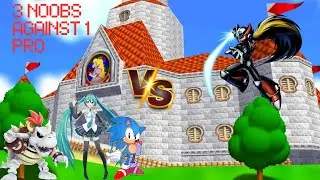 3 Noobs Against 1 Pro In Modded SM64 | Bet battles part 1