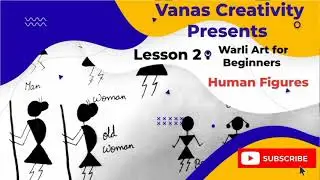 How to draw warli human figures | warli art for beginners | lesson:2