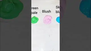 Guess the mixed color #youtubeshorts#shorts#shortsfeed#colors#paint#art#satisfying##greenpale#blue