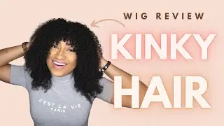 100% GLUELESS | Kinky Curly Afro Wig Review