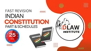 Indian constitution : Part & Schedules | Constitution for RJS, JLO, HJS, MPJS | class 1