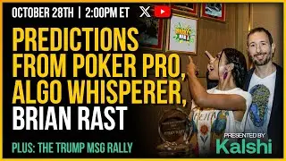 Poker Pro, Algo Whisperer BRIAN RAST Joins To Give His Predictions! | Market Mania | Ep 171
