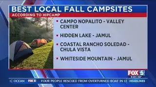 Best fall campsites near San Diego