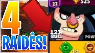 4 raidžių challenge! | Mano idėja! (Brawl Stars Lietuvi&scaron;kai)