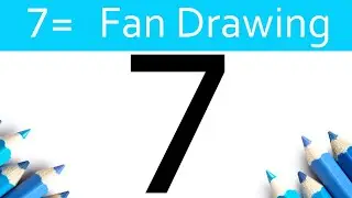 How To Draw Fan | पंखे का चित्र आसानीसे बनाना सीखेंगे 7S के मदत से। draw table fan easily from 7 & S