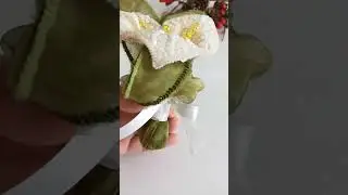 Брошь Каллы. Лилии. Brooch Calla Lily #keşfet #calla #lily #калла #лилия #цветок #органза #вышивка