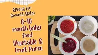 First Food 6-10 months baby food - vegetable puree & fruit puree|stage 1 homemade baby food-hebbars