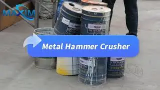 Waste Steel Plate Tin Edge Metal Barrel Hammer Crusher