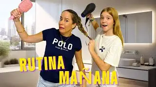 RUTINA DE MA&Ntilde;ANA EN DIAS DE INSTITUTO CON MI HIJA DANIELA! Doble Twins