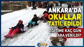 Breaking News: Snow Blocks Schools in Ankara! | NTV