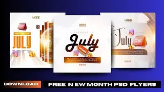 FREE PSD New Month Flyer Files - Fully Editable | WORD: He is coming!