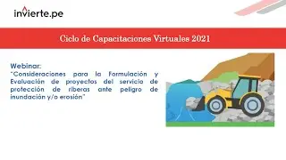 DGPMI: Consideraciones para la formulación y evaluación de proyectos del serv. protección de riberas