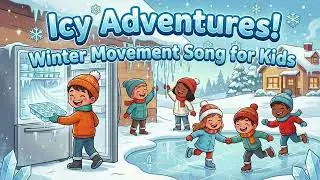 Icy Adventures | Winter Movement Song for Kids