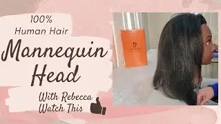 🌟 Perfect Your Hairstyling Skills with our 100% Human Hair Mannequin Head! 💇&zwj;♀️✨