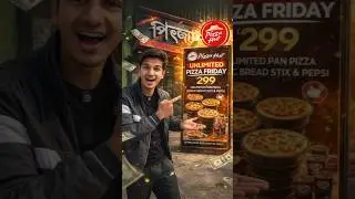 Maine try😁 Kiya PIZZA HUT ka Friday unlimited🤯 PIZZA offer 😋