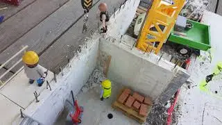 Neubau Garage Tag 27 | Zwischenw&auml;nde fertigstellen + mehr Arbeitsb&uuml;hnen | LionBau