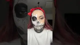 Skull makeup ☠️ #halloweenmakeupinspo #halloweenmakeup #marijamić