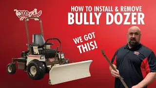 Как установить и снять навесное оборудование для бульдозера Bully