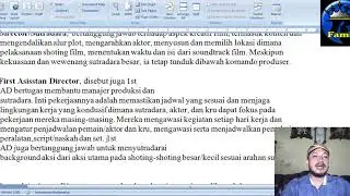 Tahap Produksi Pembentukan Team Kru Film/Video