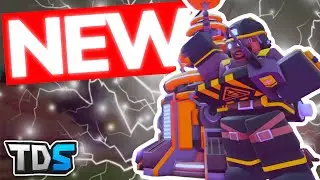 NEW OP TESLA TOWER REVIEW/SHOWCASE - Tower Defense Simulator (ROBLOX)