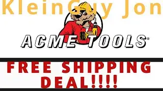 FREE GROUND SHIPPING WEEKEND @ACMETOOLS!!!! #klienguyjon