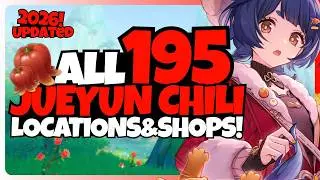 ALL 195 Jueyun Chili Locations & Shops | Xiangling & Yaoyao Ascension Material | Genshin Impact