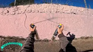BIG Throw Up Graffiti 🔥 Testing The Biggest Spray Paint from Aka Colors 🔥 RESAKS