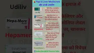Top 5 Liver Medicines | Fatty Liver, Hepatitis, Alcohol Damage के लिए Best दवाएं #youtubeshorts