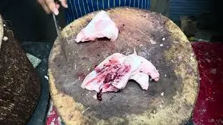 Desi Chicken Cutting Skills in india #chicken #food #meat 