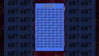 Locate 678  #maths #quiz #logicpuzzle
