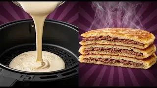 I Poured Liquid Dough Into the Air Fryer&hellip; This Beef Pizza Happened