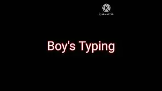 GIRLS TYPING V'S BOYS TYPING&nbsp;#typing #short