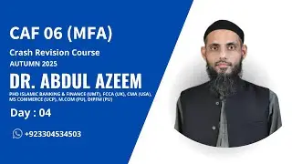 Day 4 | Autumn 2025 | Working Capital Management & FRM Revision by Sir Abdul Azeem