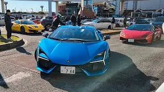 Daikoku PA New Year Meet 2026!🔥 Lamborghini Parade Exhaust Sounds, 911 Itasha & more