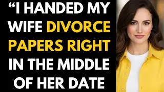 &ldquo;I Handed My Wife Divorce Papers&hellip; Right In The Middle Of Her Date #betrayal 