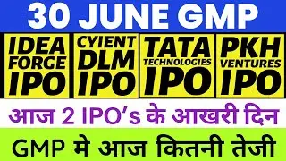 IDEAFORGE TECHNOLOGY IPO GMP 🔥| CYIENT DLM IPO GMP TODAY | PKH VENTURE IPO GMP | SENCO GOLD IPO GMP