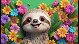 Sloth Arms Go Cling Cling Cling | Nursery Rhyme for Kids Songs Funing