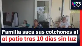 Los estragos de la lluvia: Familia cubana está sin luz desde hace 10 días y duermen en el patio
