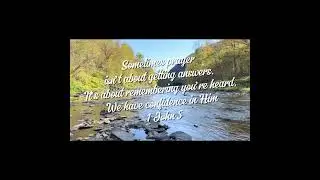 Confidence in Prayer: God Is Listening