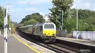 Belmond British Pullman with DB Cargo Class 67's at Whitstable