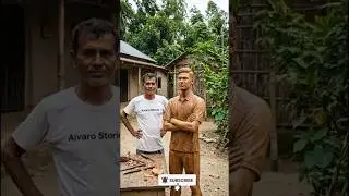 Inspired by Mustafizur Rahman | Village Statue in Drone Shot 🪵🚁